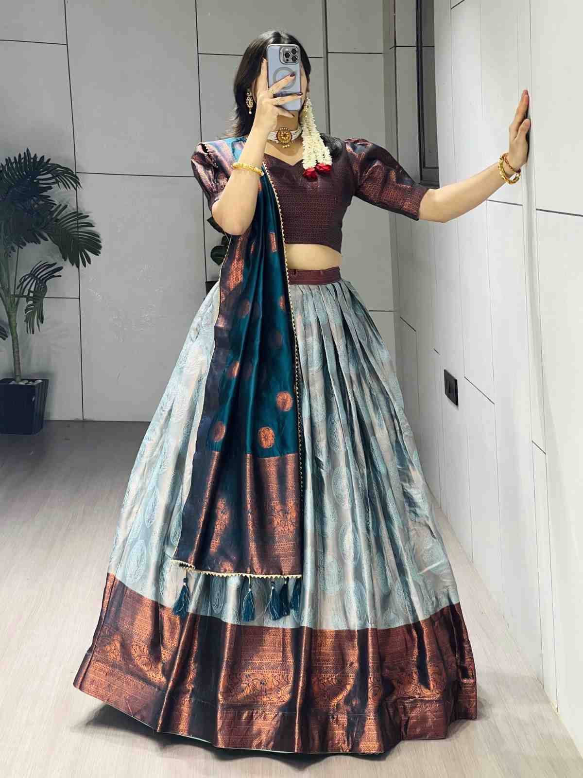 GRTN 8135 Silk Rama Bulk lehenga choli suppliers